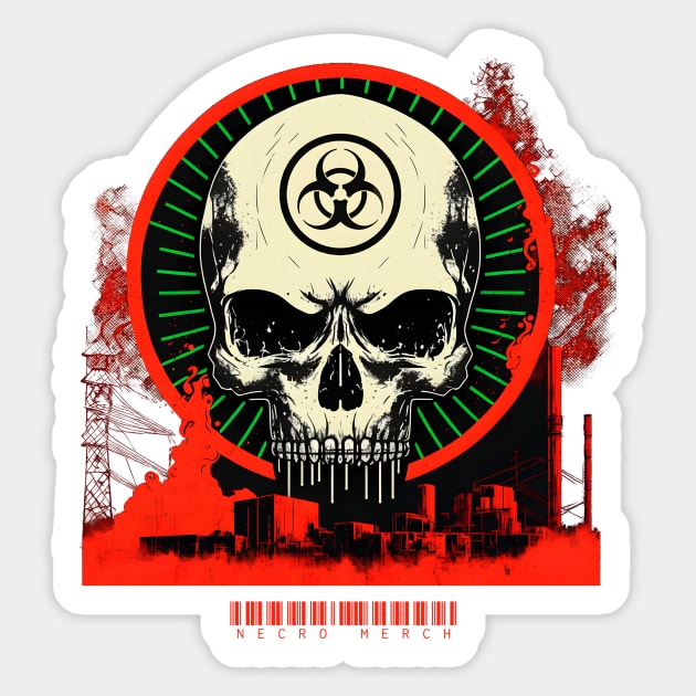 Biohazard - Necro Merch Sticker by NecroMerch